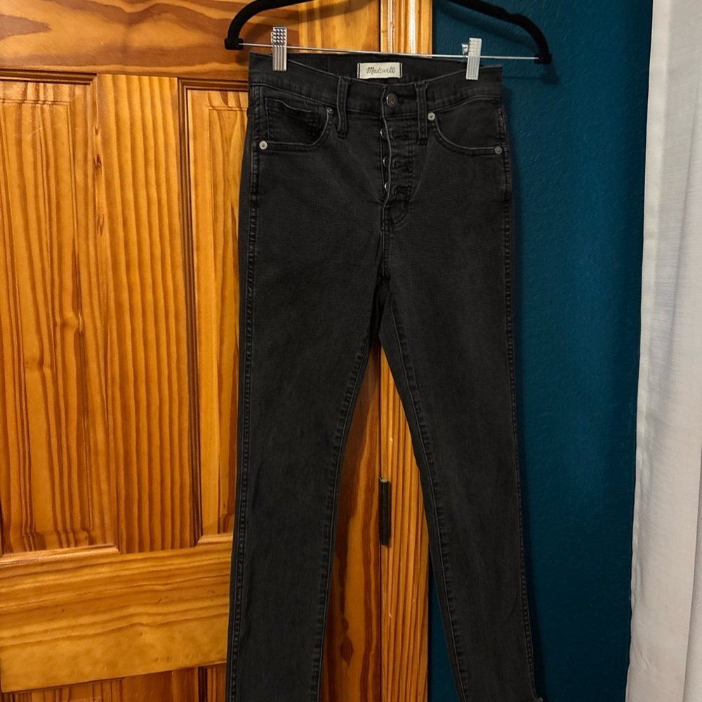 Madewell Women's Black Button Up Jeans Size 25P.